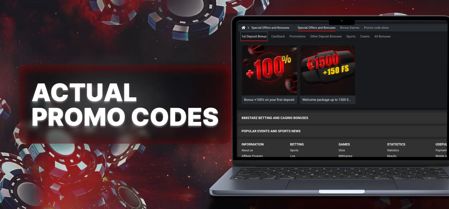 available promo codes in casino