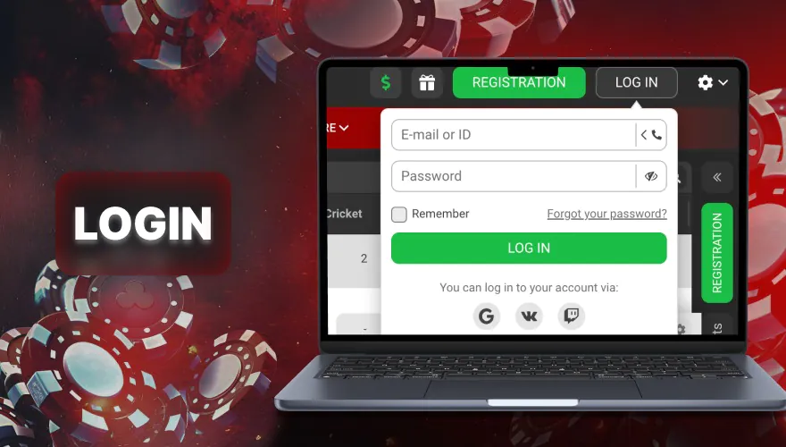 enter to casino account