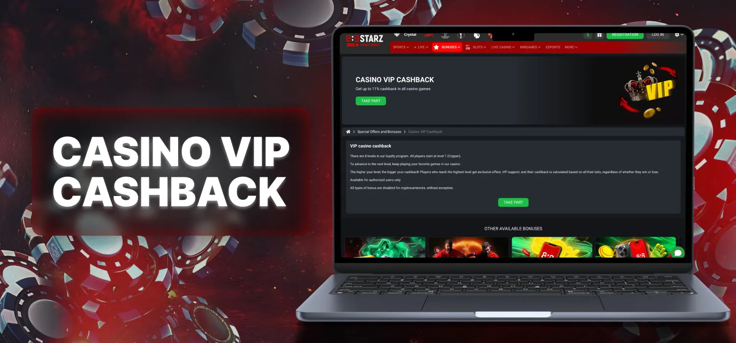 vip cashback for casino users